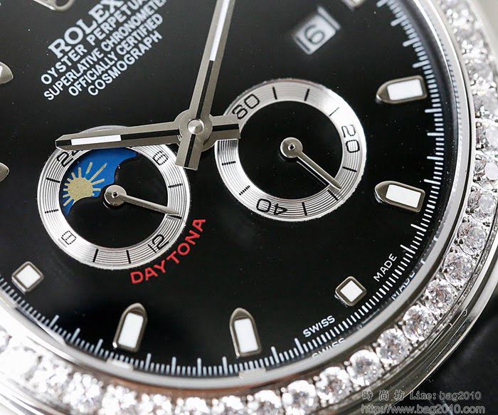 ROLEX勞力士 迪通拿 新系列 最新 原裝日本進口機械機芯 九字位二十四小時顯示 男士腕表  wssb4511